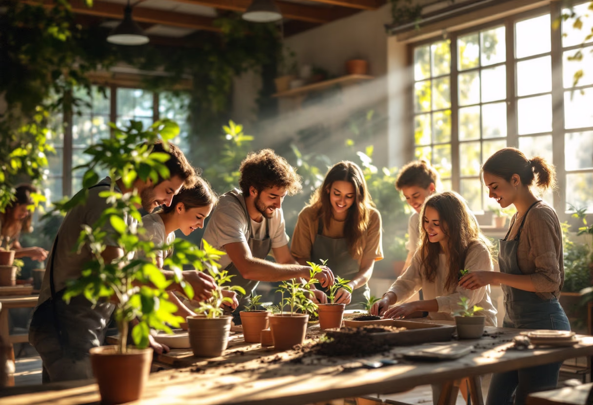 image of educational workshops in progress