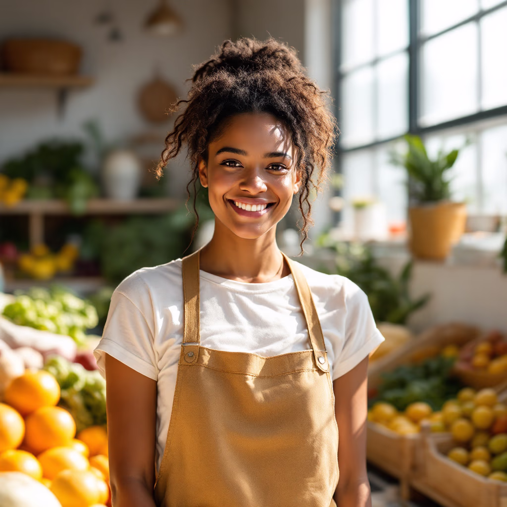 [headshot] image of customer (for a grocery store)