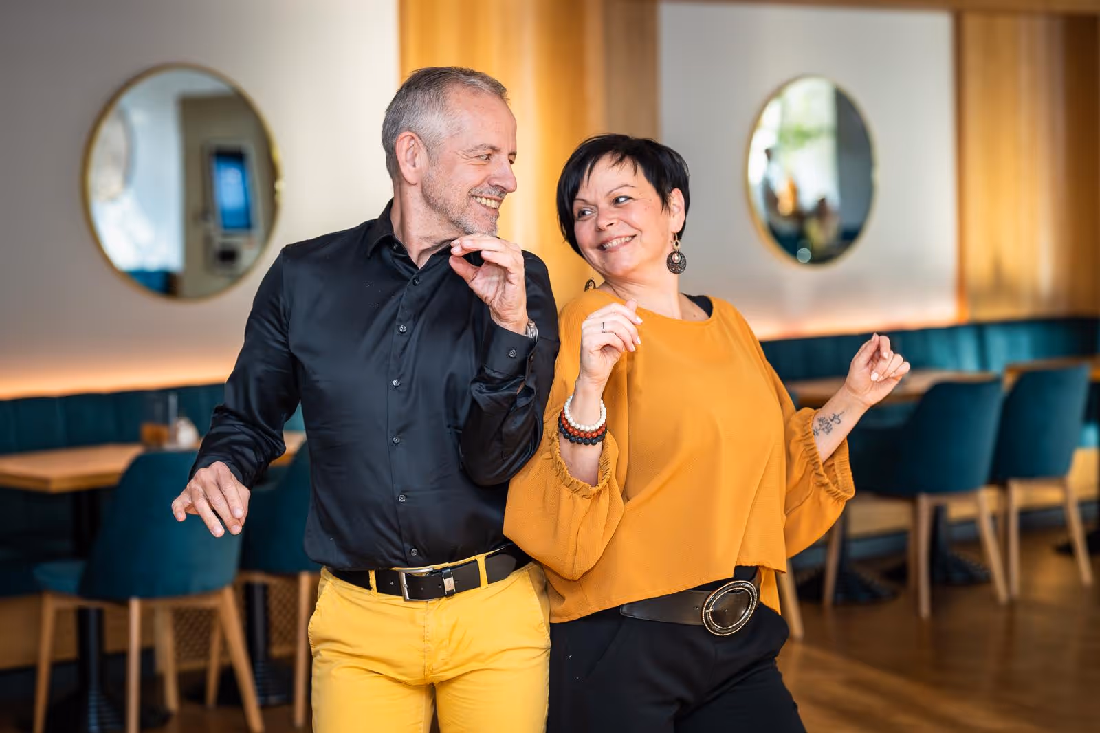 Tanzunterricht bei der Tanzschule Wankmüller. 