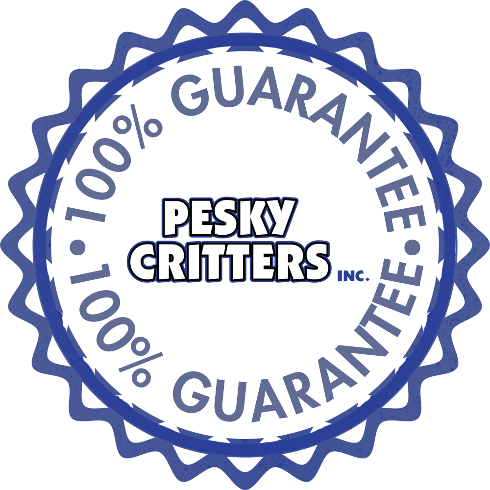 Pesky Critter's 100% Guarantee Badge