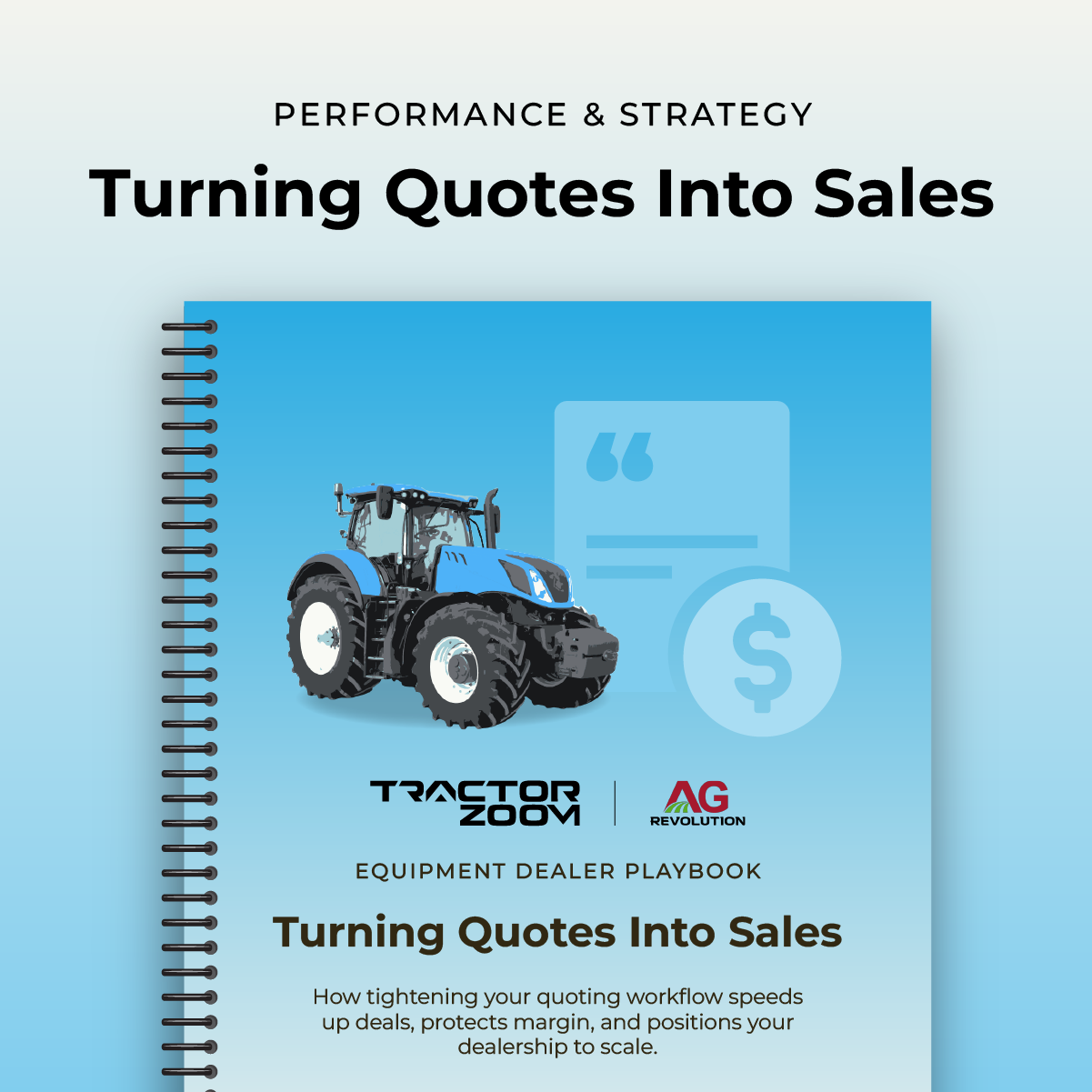 equipment dealership quoting playbook