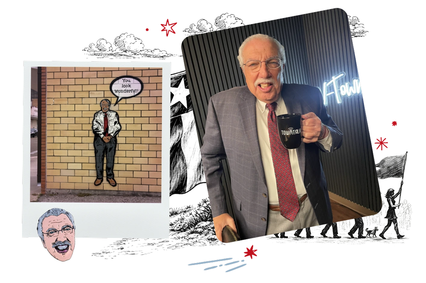 Collage of Gary Moses Moments