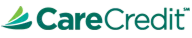 CareCredit company logo with teal and green stylized leaf design to the left.