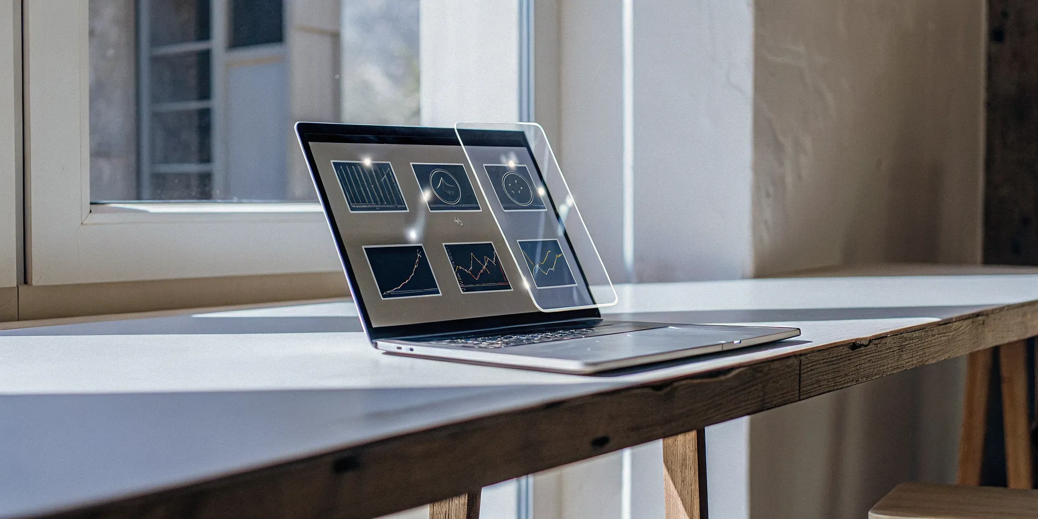 A laptop screen showing an online leadership workshop for new managers.