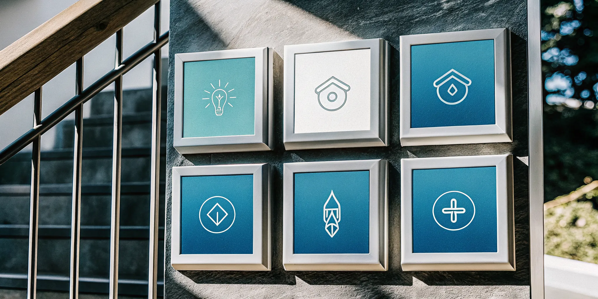 Framed icons showing different leadership styles for a free self-assessment quiz.