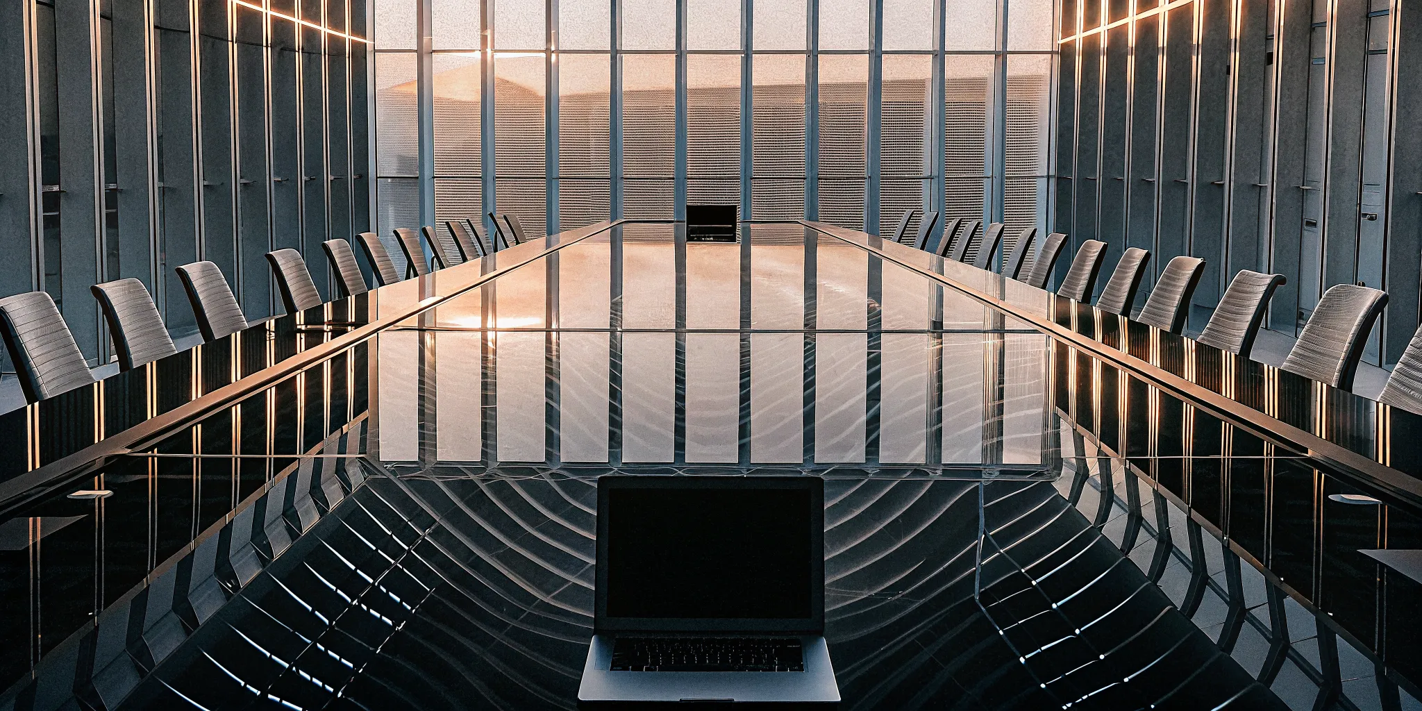 A modern boardroom where leaders master communication and coordination skills.