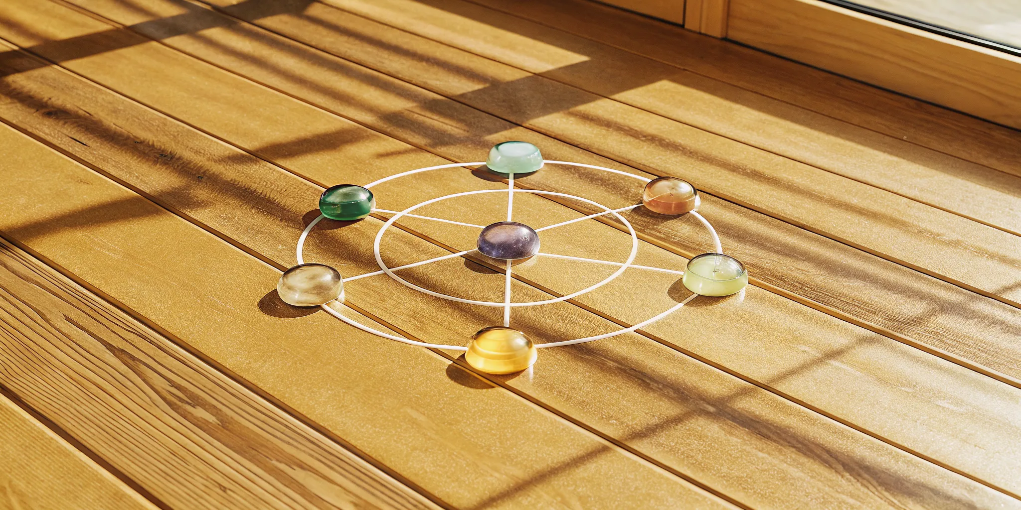 Colorful stones in a circle showing how to improve communication among team members.