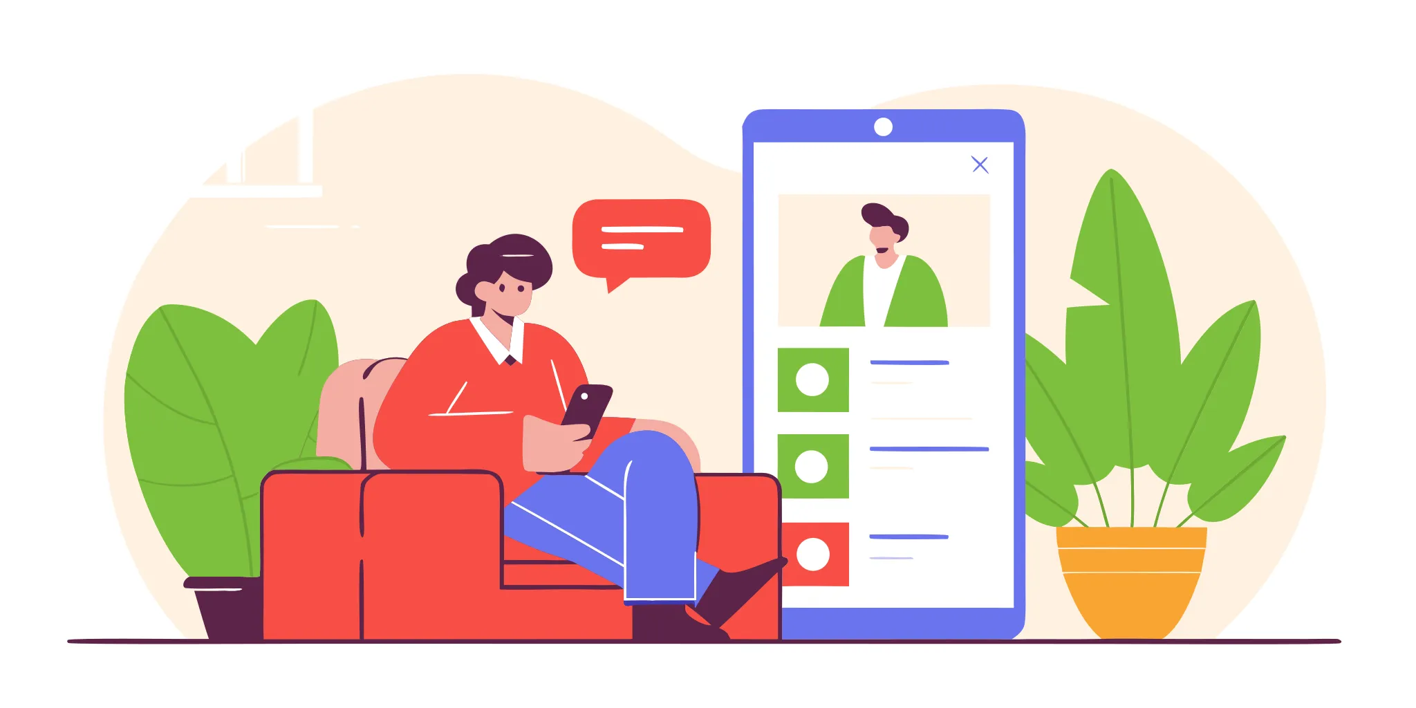 microlearning for managers: a busy professional learning from a leadership coaching app on their smartphone during a work break