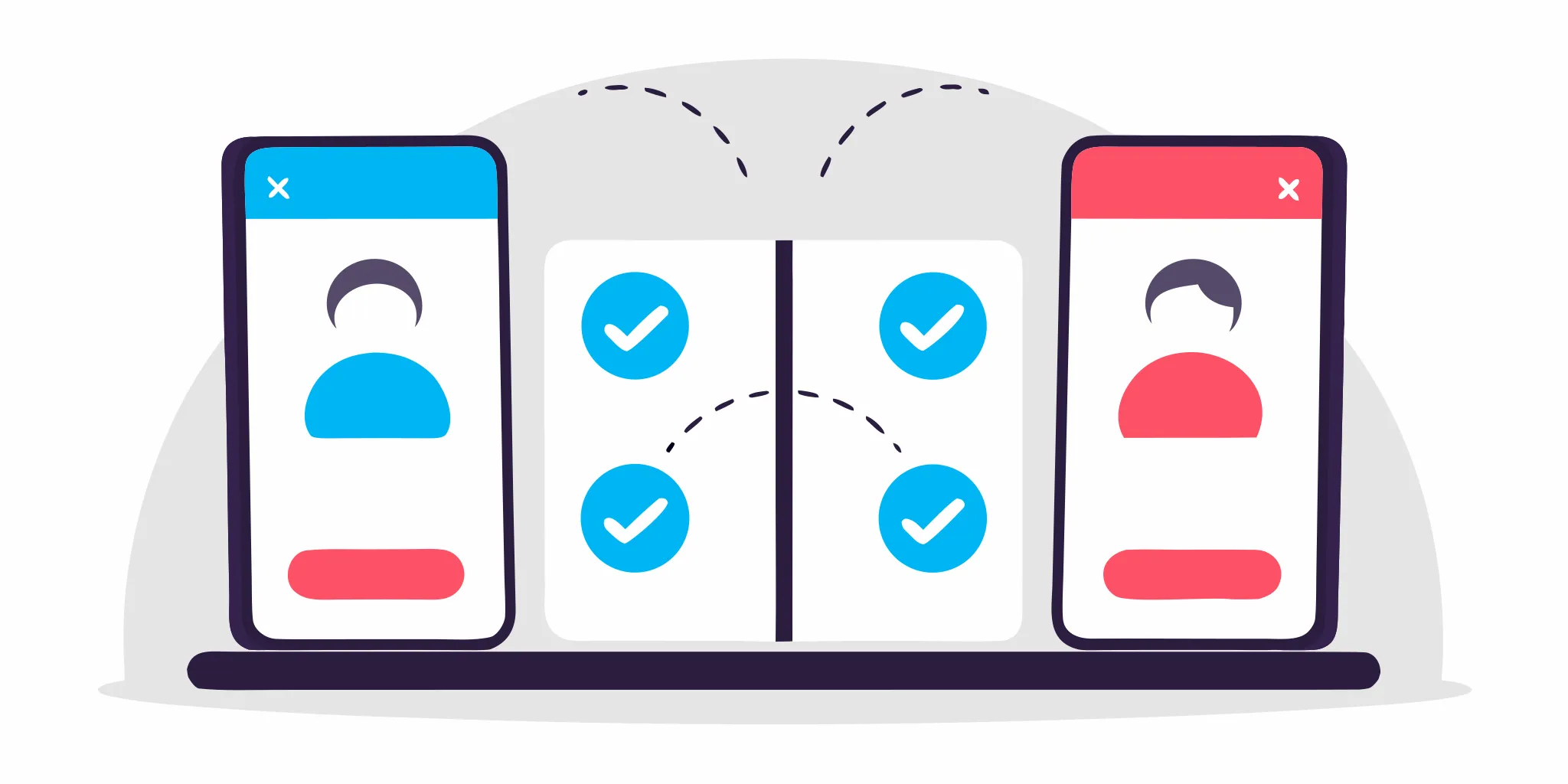An AI leadership coach app on a smartphone tracking daily habits and progress for a user.