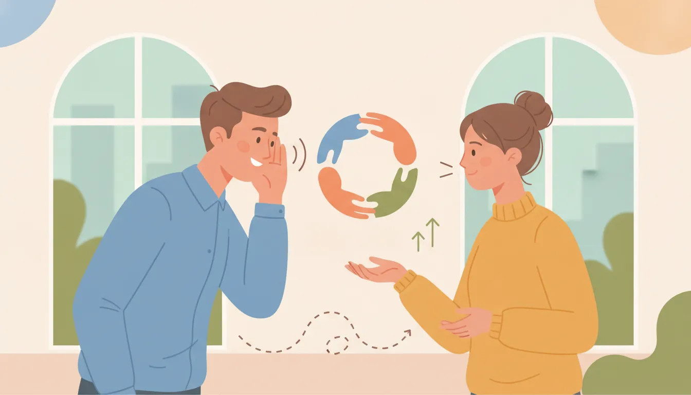 Manager practicing benefits for coaching for managers in a one-to-one conversation