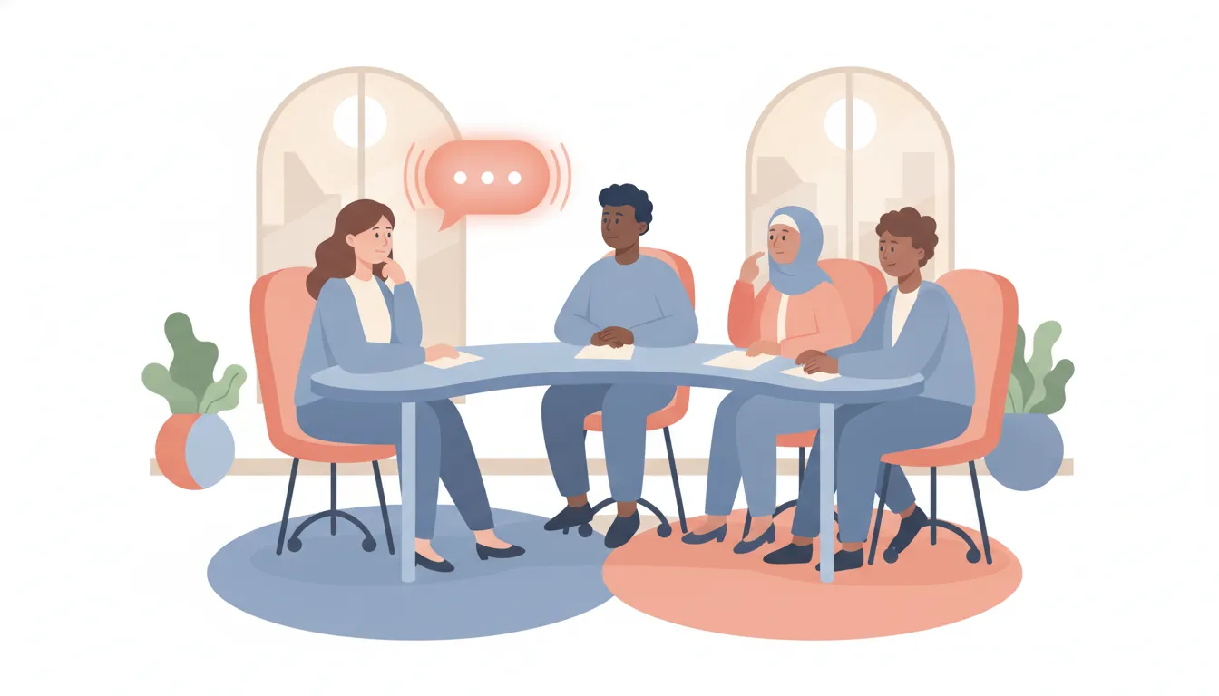 US HR team evaluating AI leadership coaching for managers