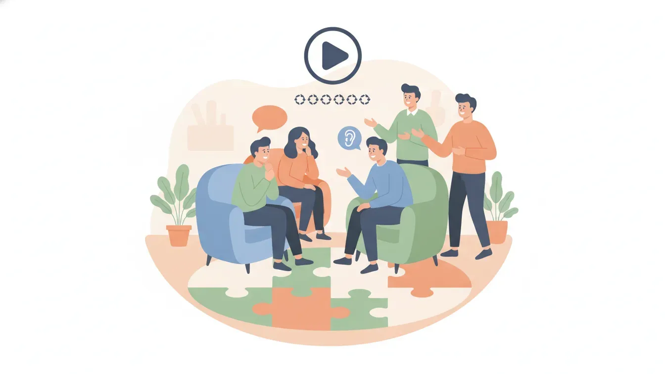 Managers practicing employee coaching conversations in a group workshop