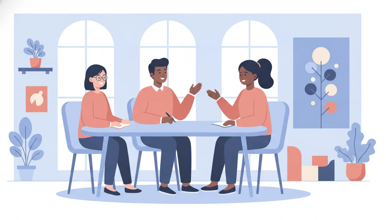 First-time manager practicing a coaching conversation with a team