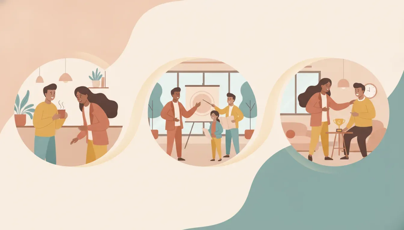 Manager practicing leadership skills with an AI coaching companion