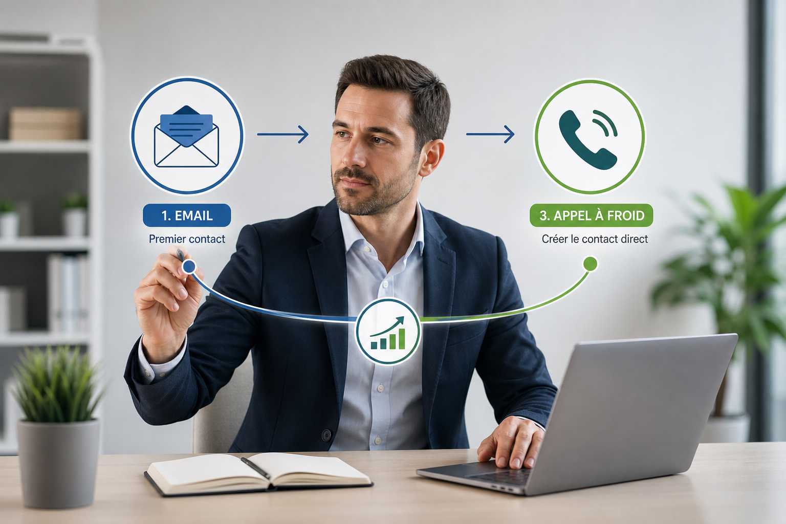 prospection-b2b-sequence-email-linkedin-appel-froid