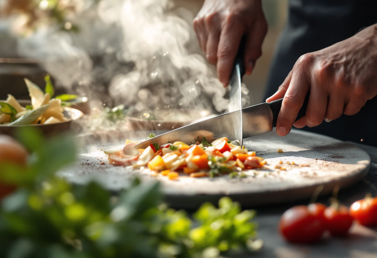 chef creating a special dish