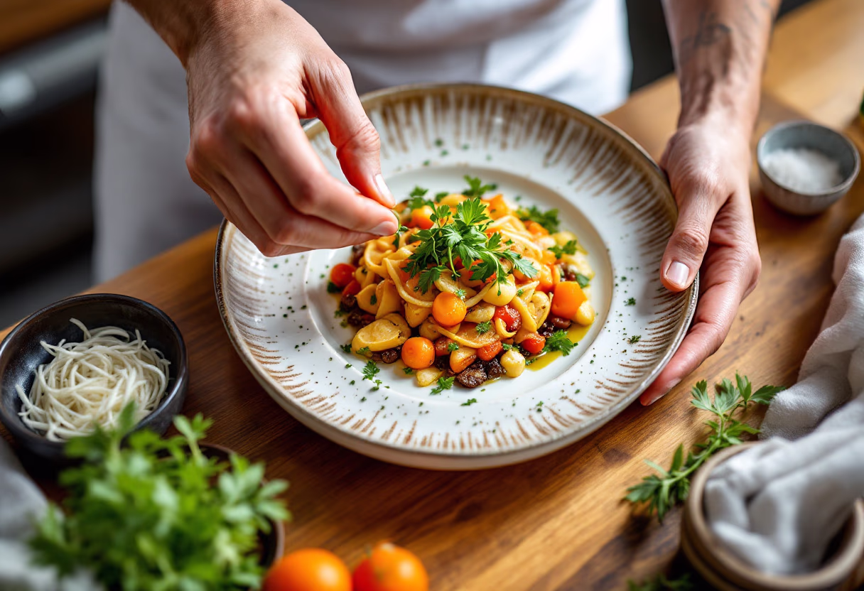 fancy dish made with the AI generator