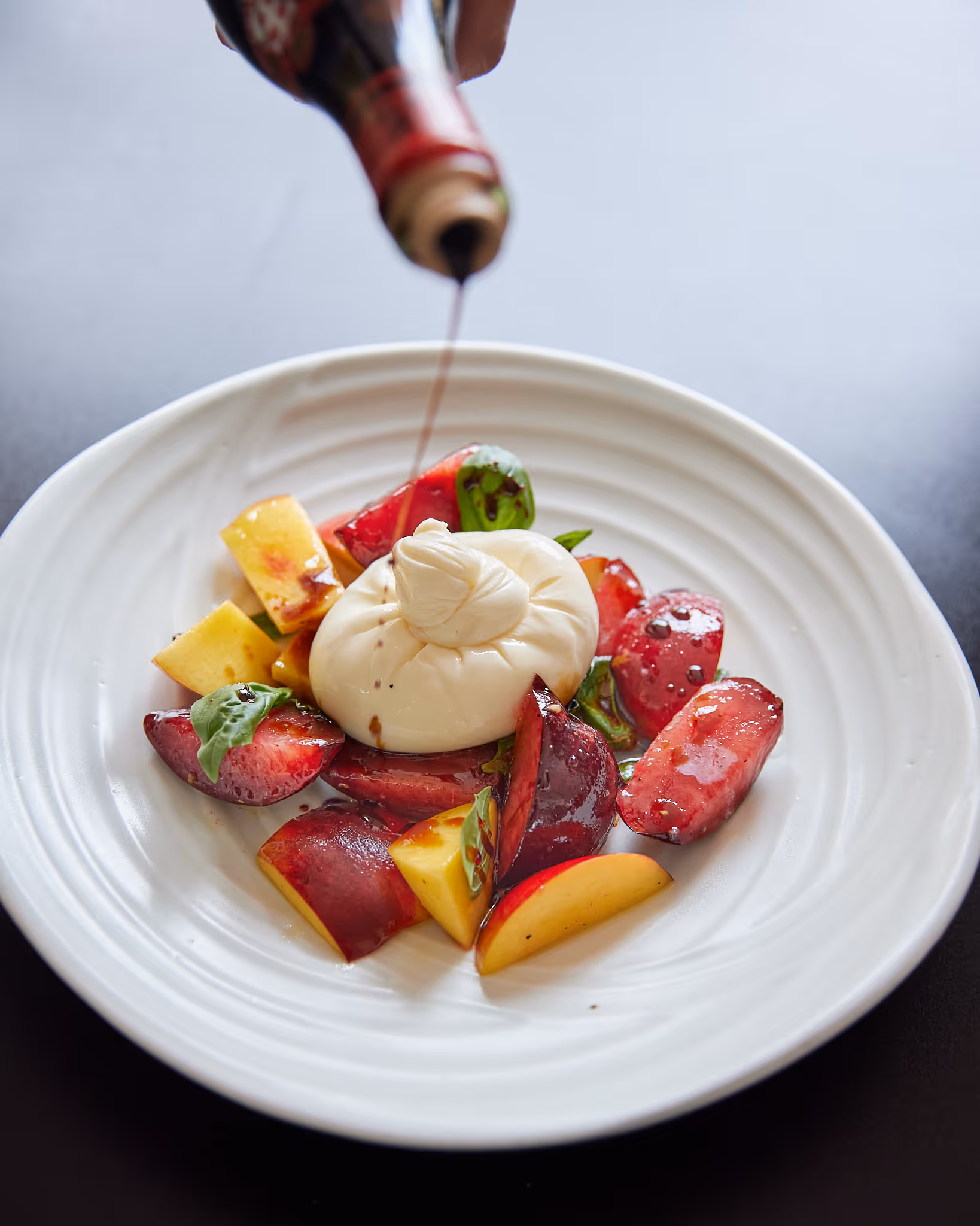 Fruits with Burrata Cheese