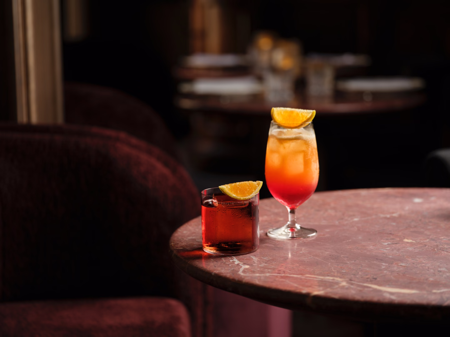 Negroni and Garibaldi