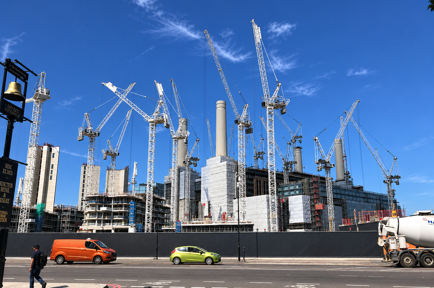 Residential construction site — integrated delivery in progress