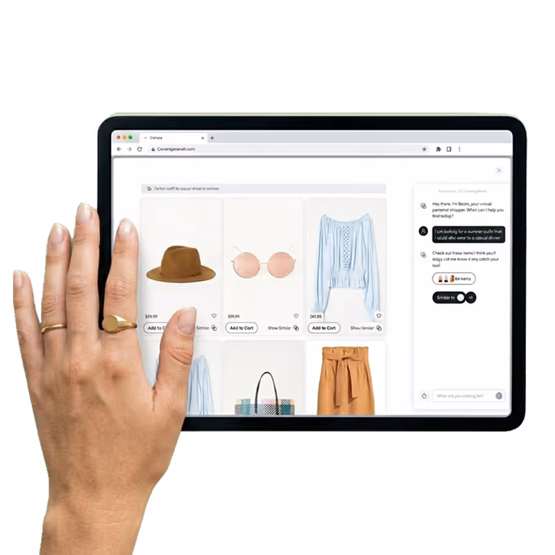 Beam is a personal shopping companion that understands not just what you’re looking for, but who you are. As a seamless browser extension, Beam travels with you across any e-commerce site, learning your style and evolving with every click to make shopping feel effortless.