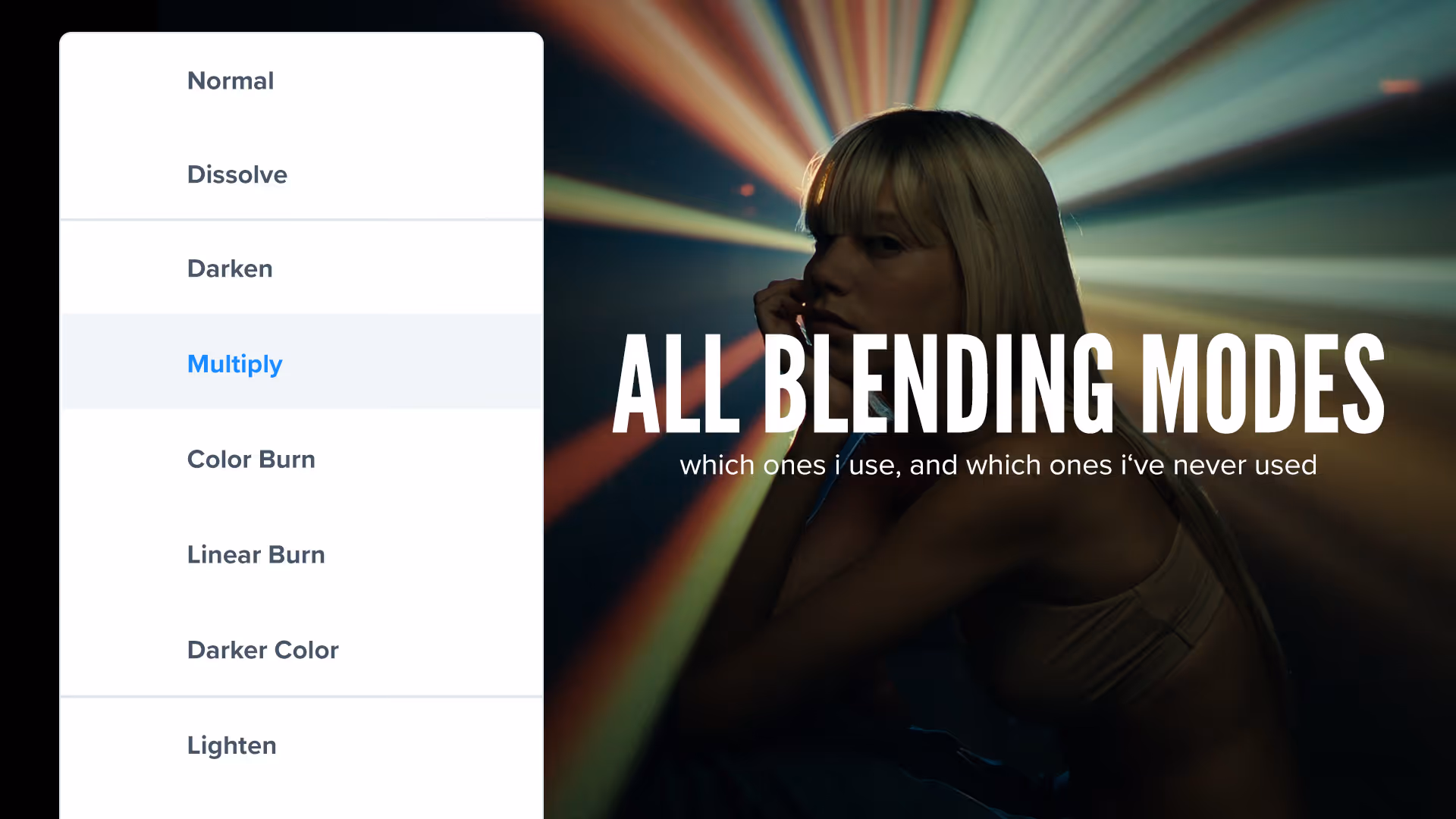All Blending Modes Explained in 16 minutes | Photoshop, Premiere Pro & Resolve