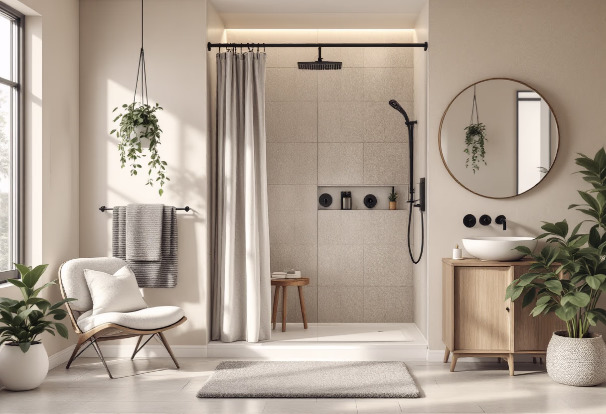 image of completed bathroom renovation