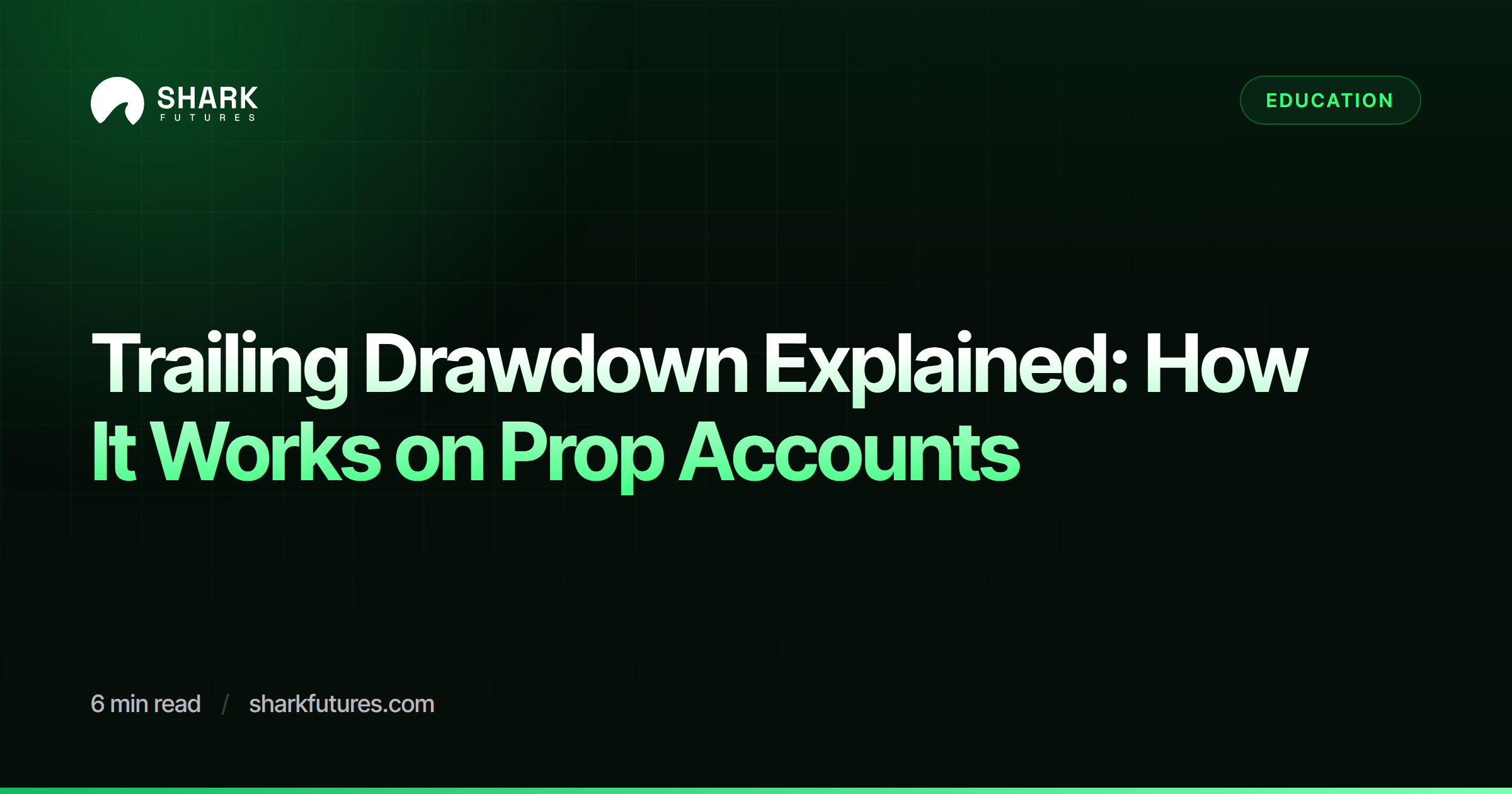 Trailing Drawdown Explained: How It Works on Prop Accounts | SHARK Futures