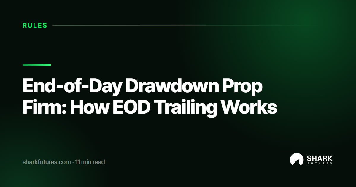 End-of-Day Drawdown Prop Firm: How EOD Trailing Works | SHARK Futures