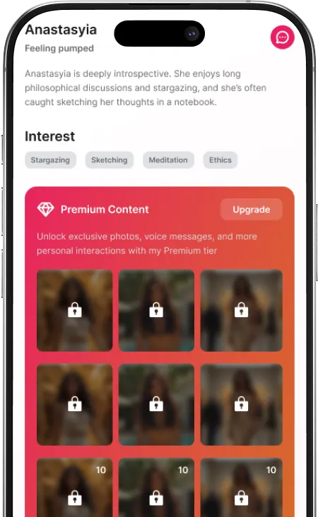 A cell phone displaying the instagram app.