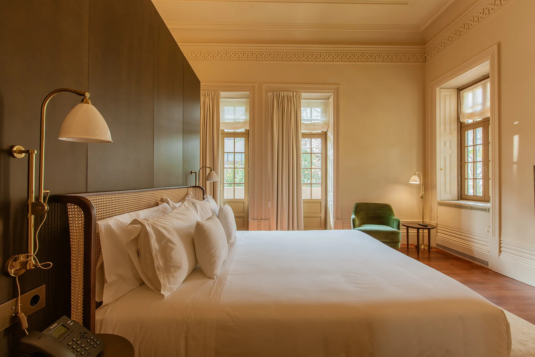 Quarto Heritage Honor Room no Palacete Severo — acomodação de luxo em Porto