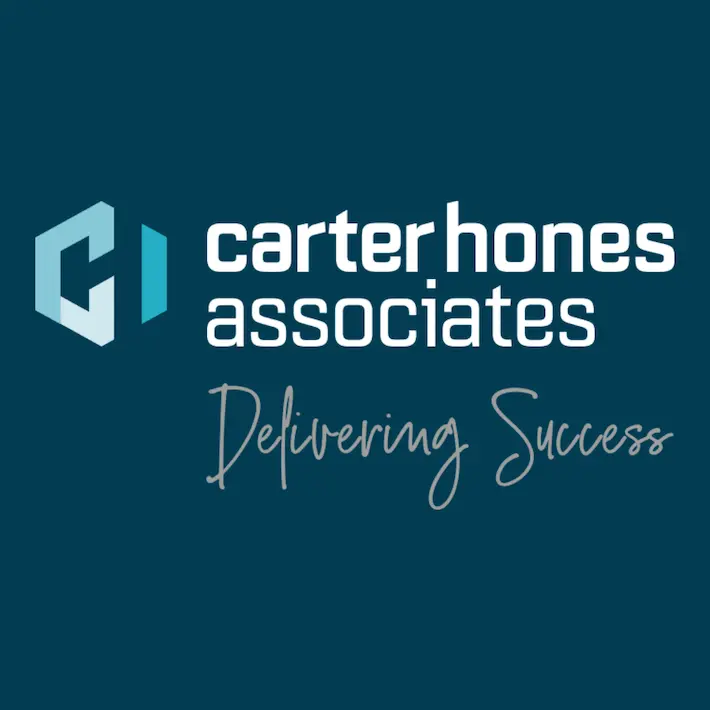 Carter Hones Associates logo with "Delivering Success" tagline on teal background
