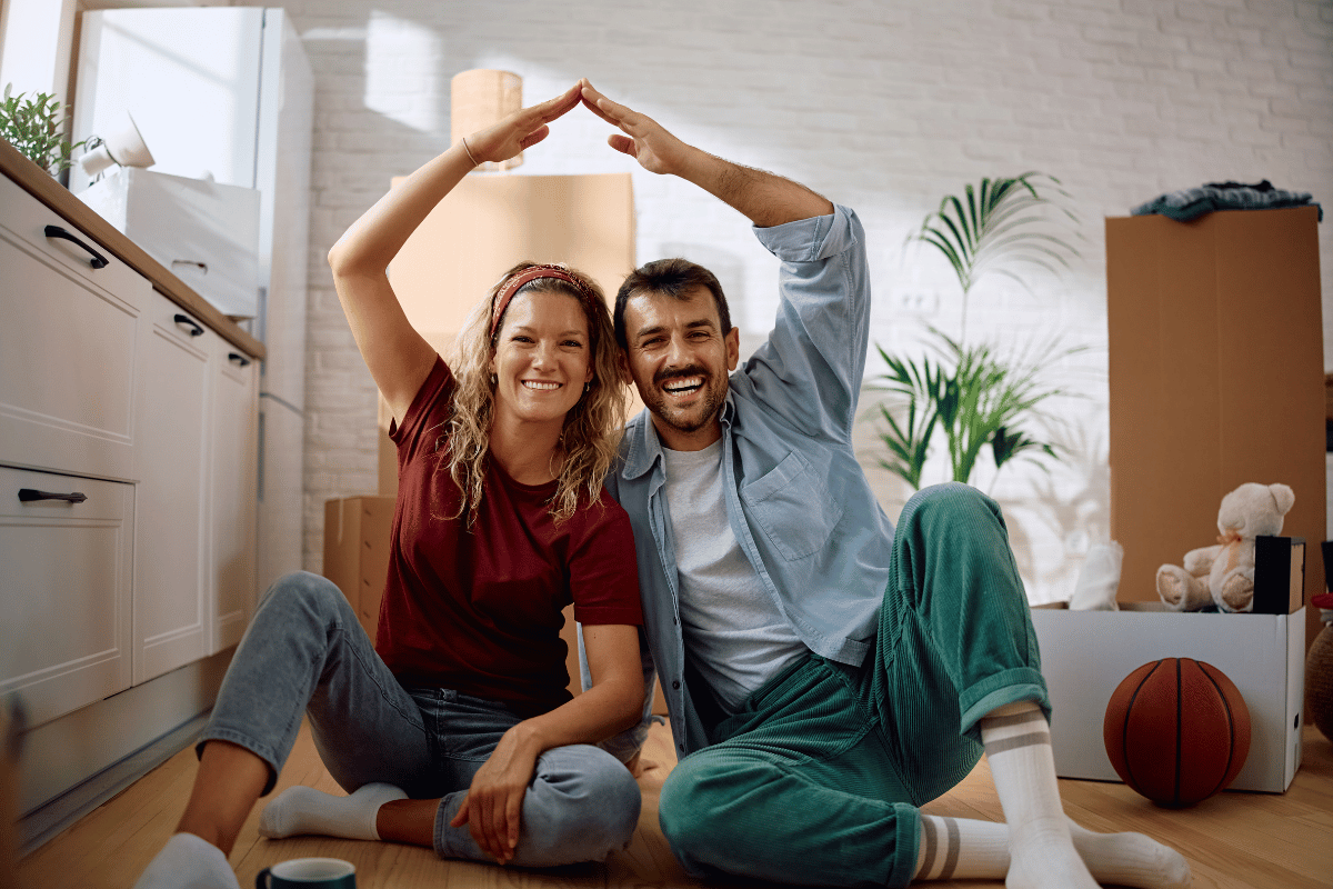Homeowners reviewing refinance options