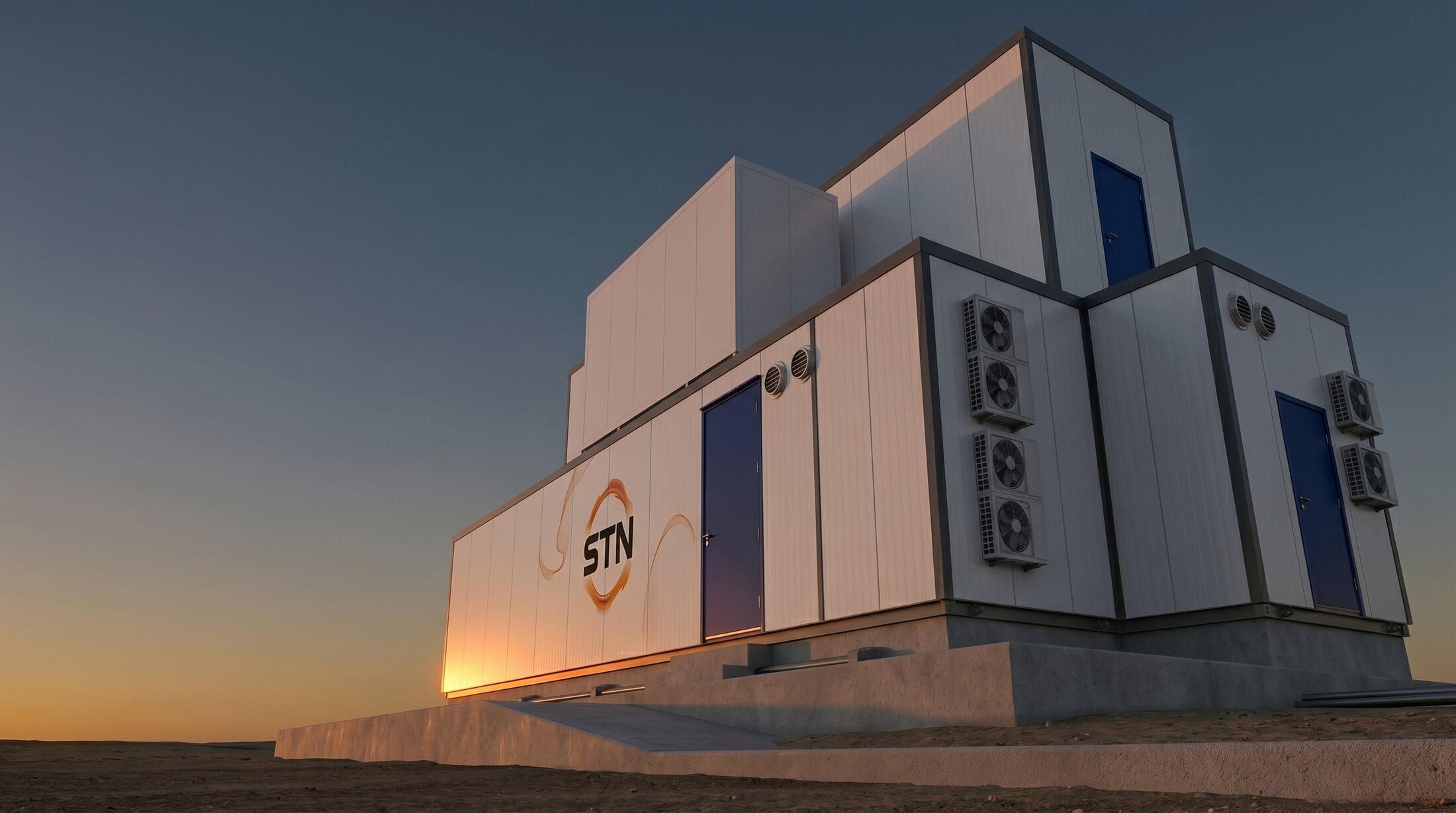 STN Mod42 data center module at dusk