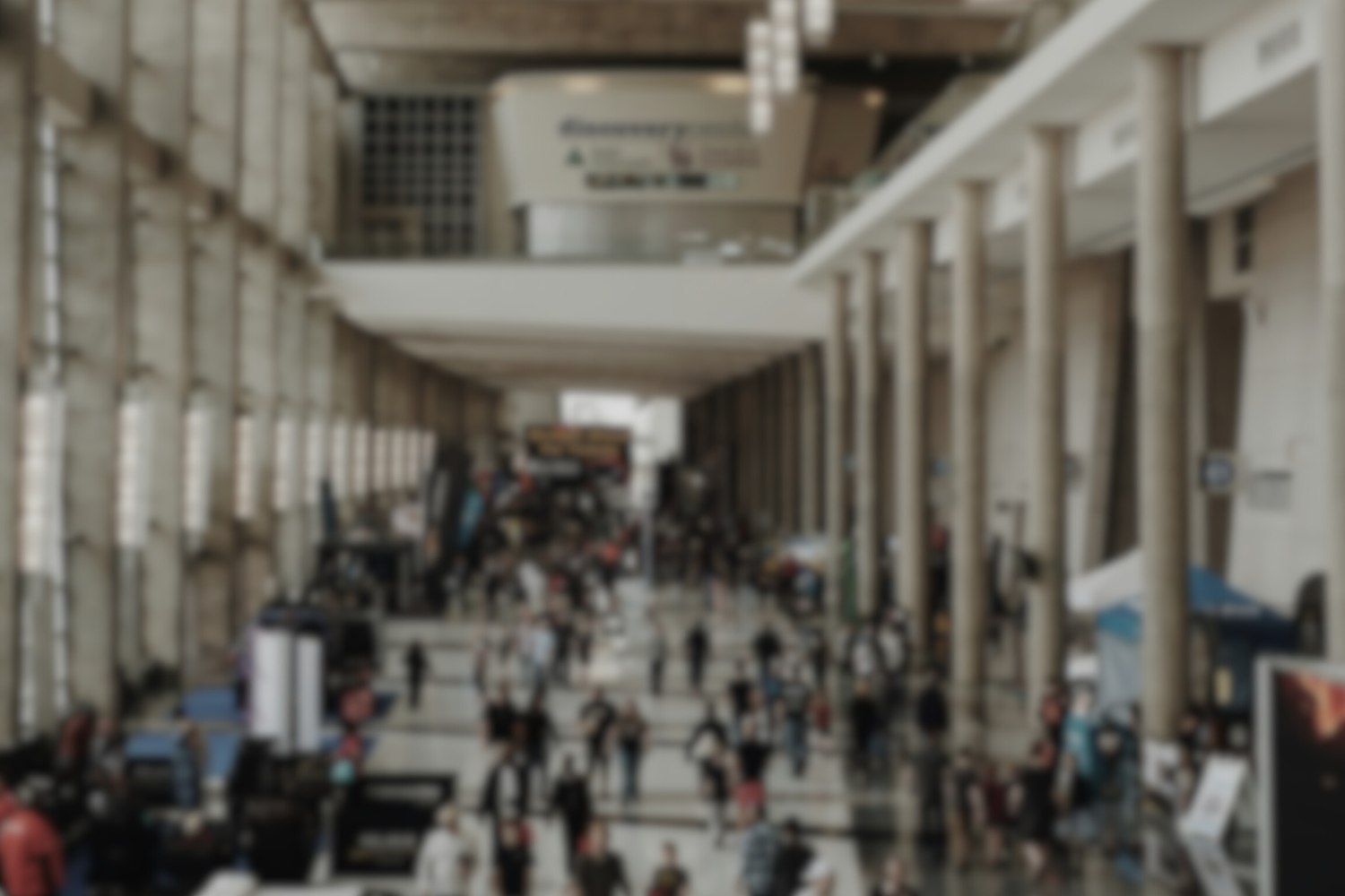 Picture of a trade show floor