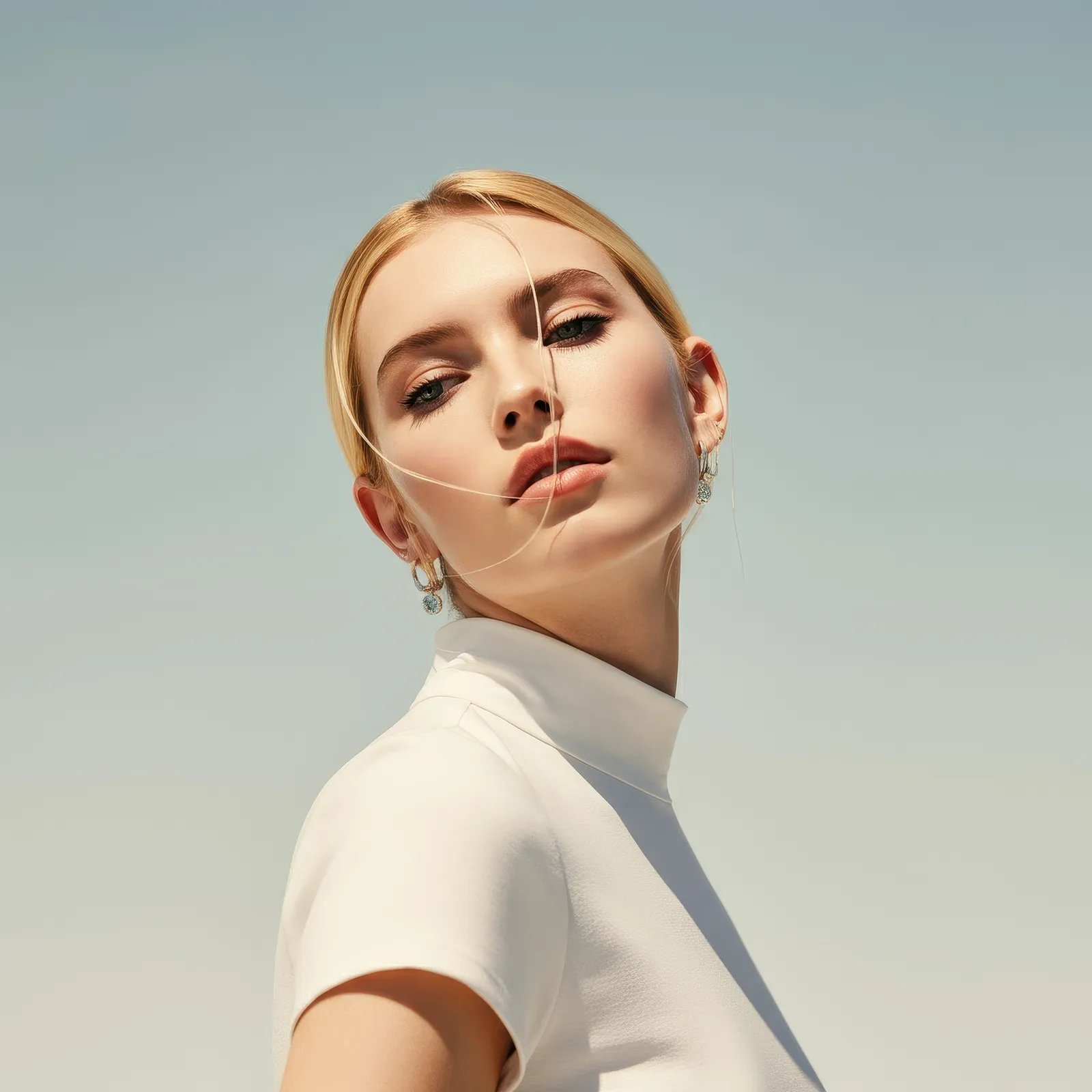 woman with light background