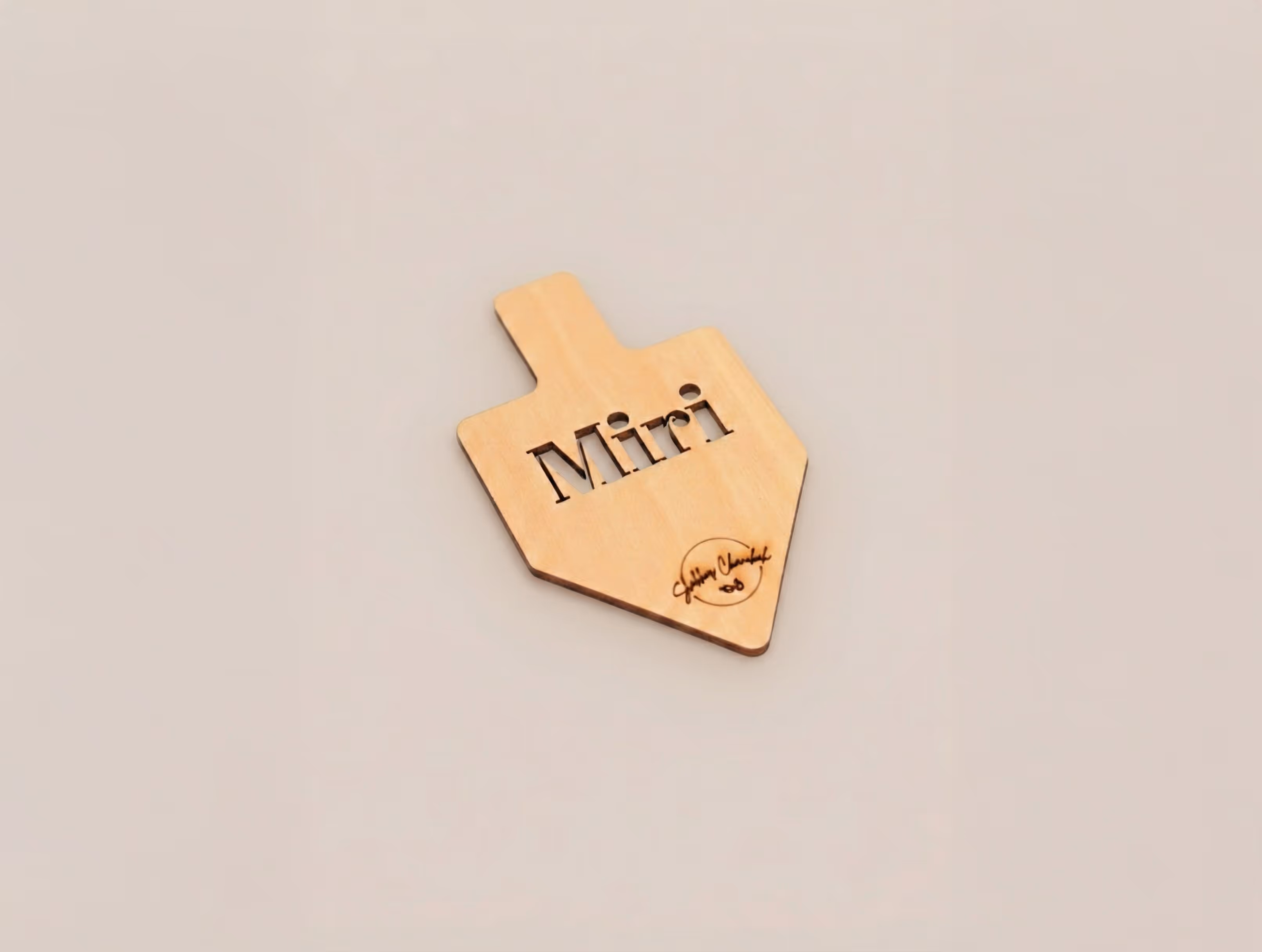 Wooden cut out placecard