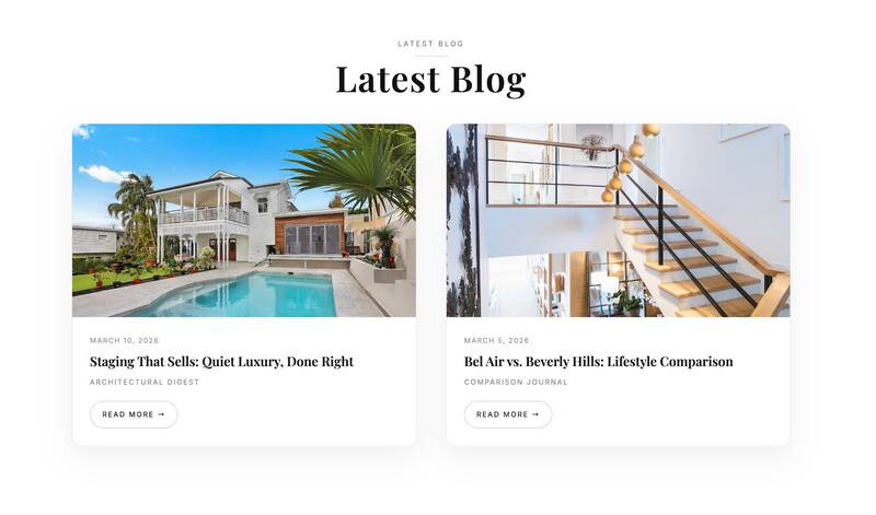 AI Visibility Website - Blog with curated market content