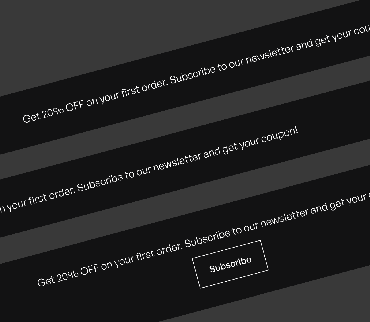 3 Notification Bars - Tattooist X Webflow Template