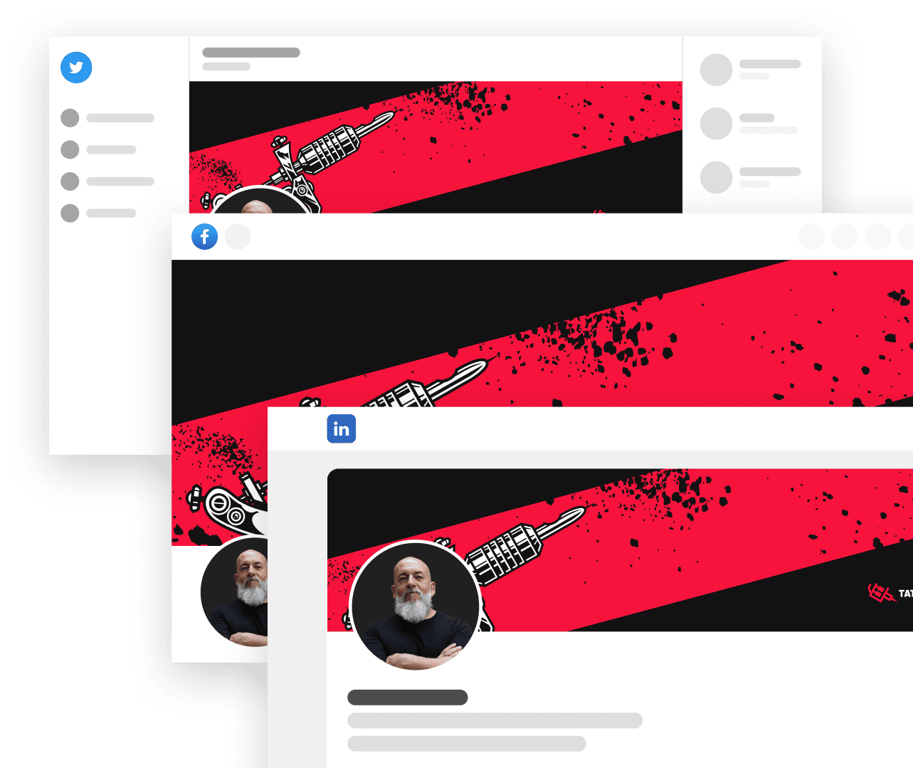 Social Media Assets - Tattooist X Webflow Template