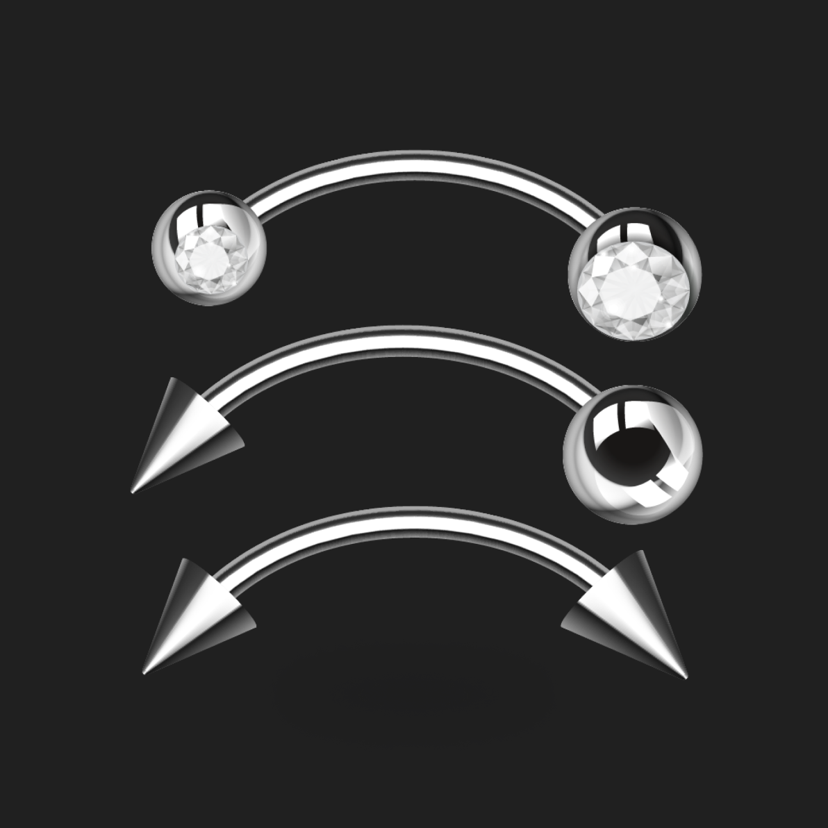 Silver Nose Piercing