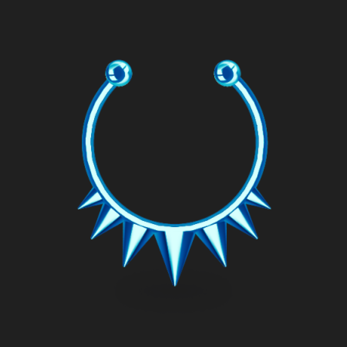 Blue-ice Nose Piercing