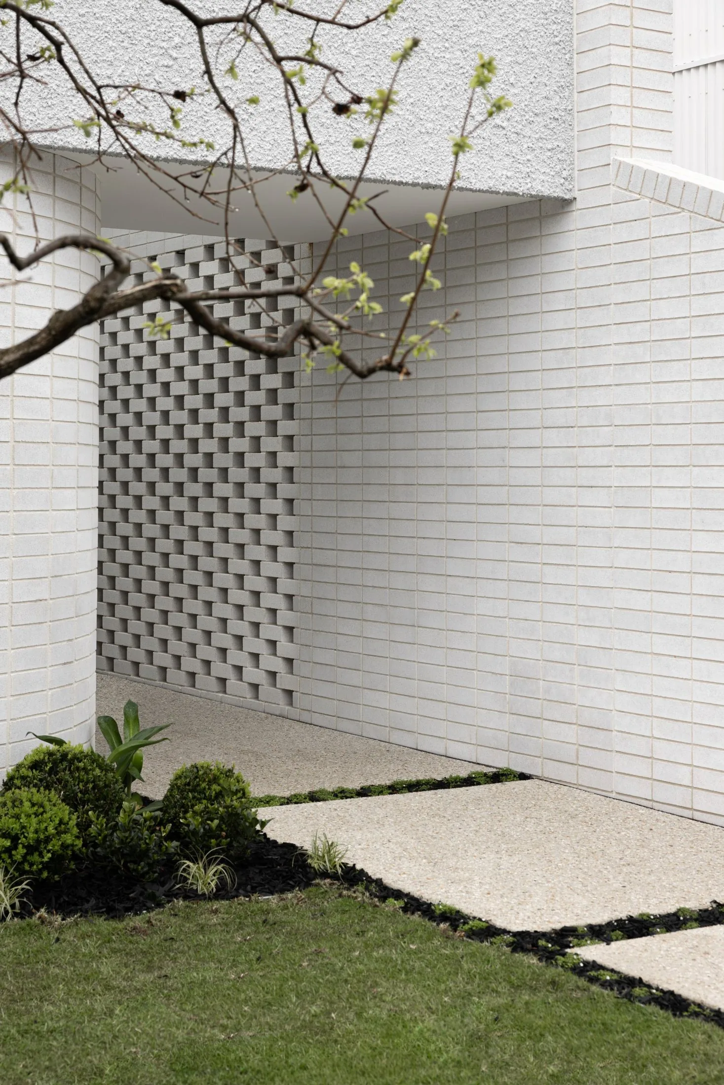 Lumen, the breeze-block entry