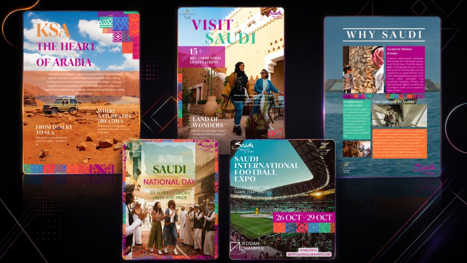 Dar Al Eiman tourism exhibition promotion by Pixelix