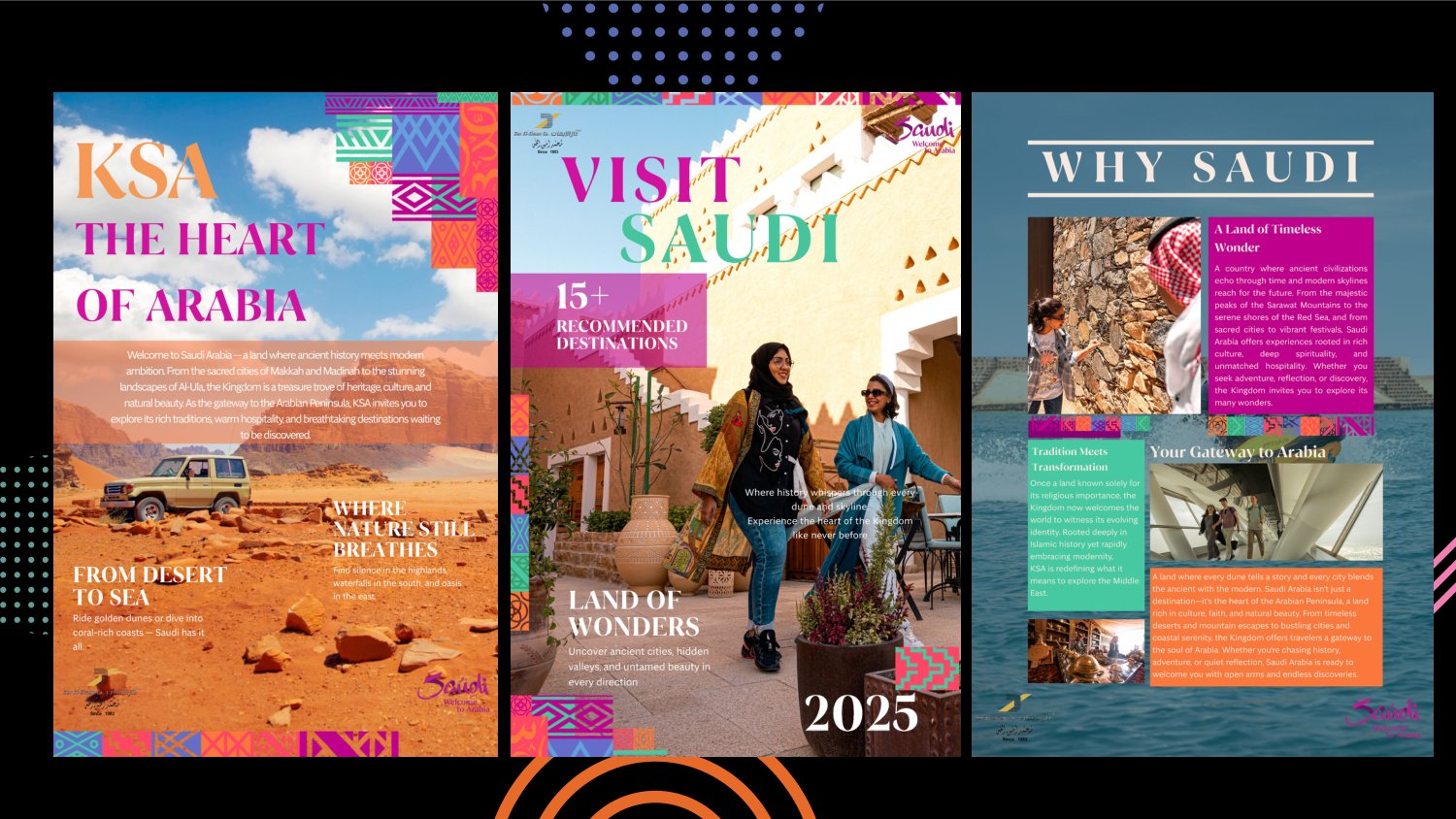 Dar Al Eiman Hajj and Umrah campaign creatives by Pixelix