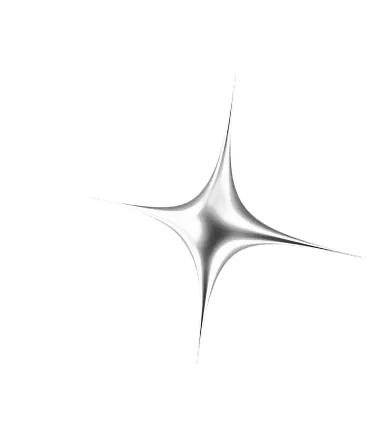 Блискуча срібна графіка у вигляді зірки з гострими кутами та відбивним, глянцевим виглядом.