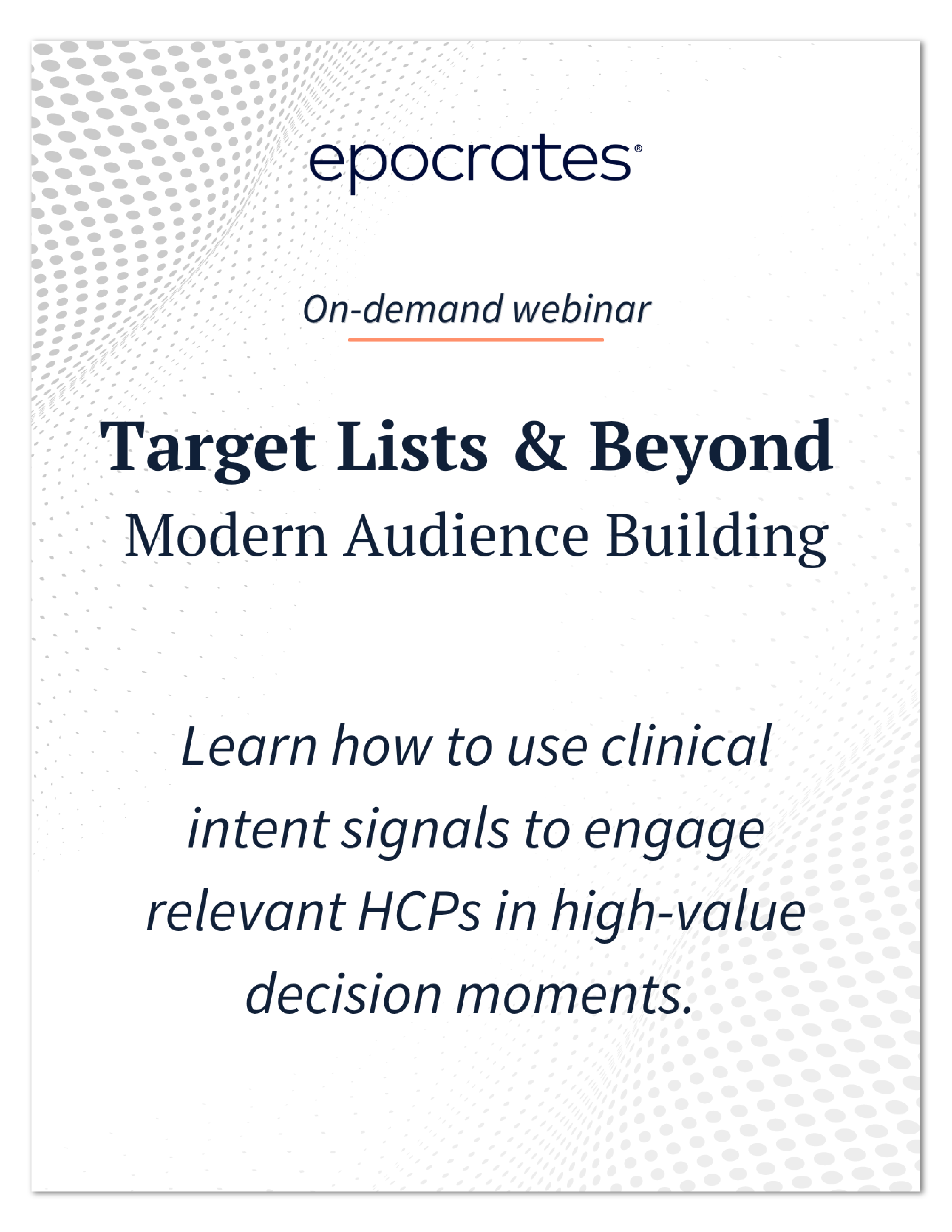 Target Lists & Beyond: Modern Audience Building