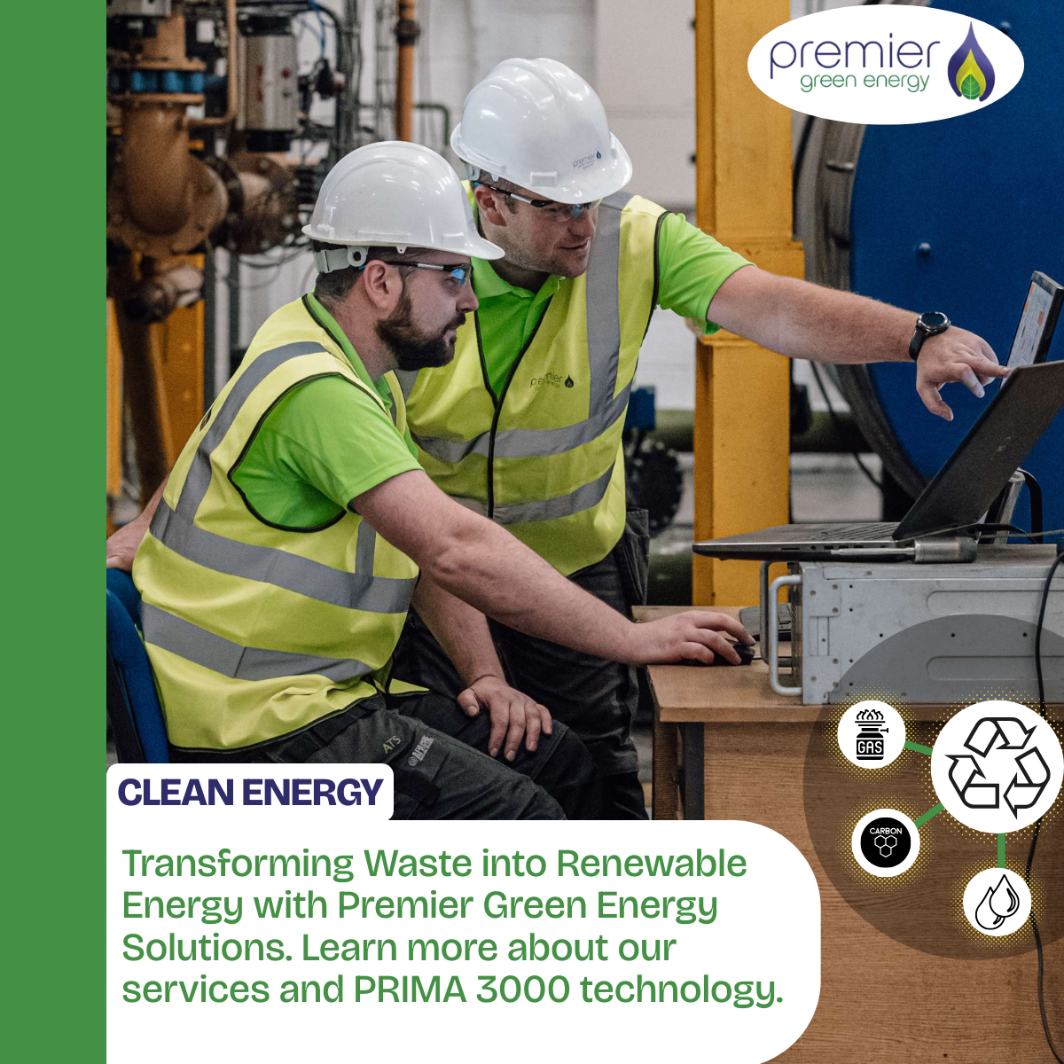 Premier Green Energy advanced thermal treatment waste to energy