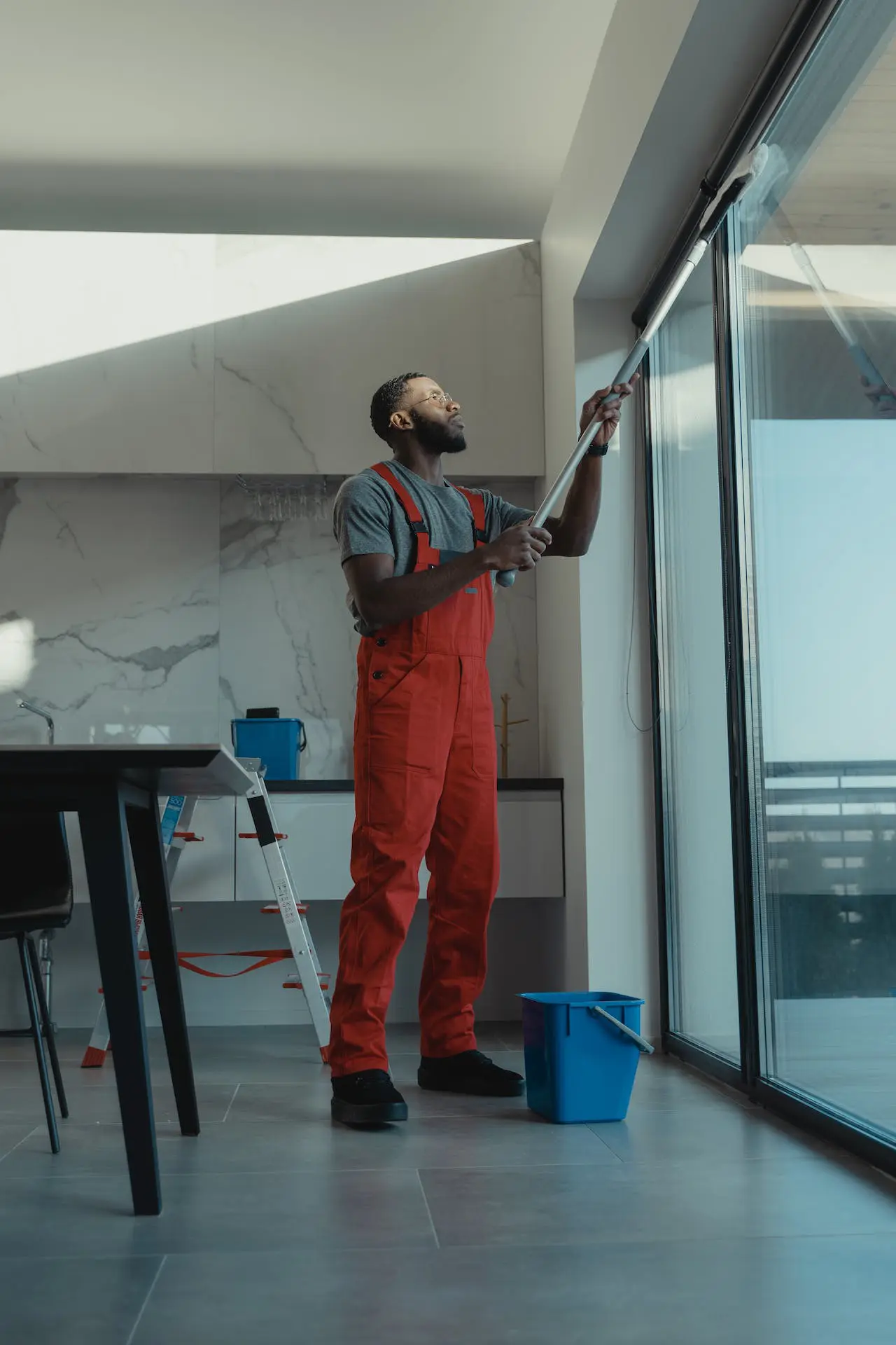 cleaning home