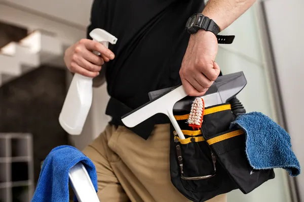 cleaning home